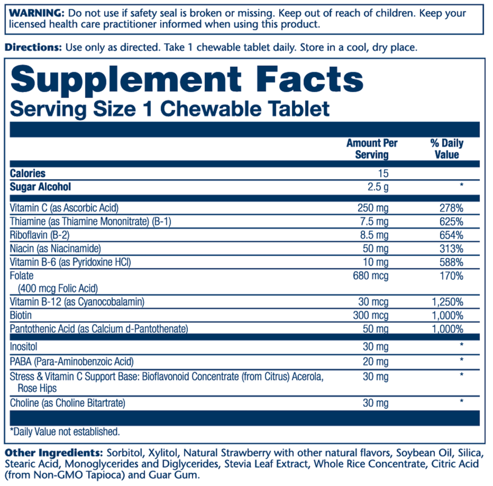Product image for B Complex Strawberry 250mg.
