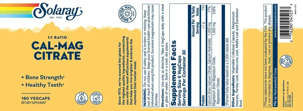 Product image for Cal Mag Citrate 1:1.