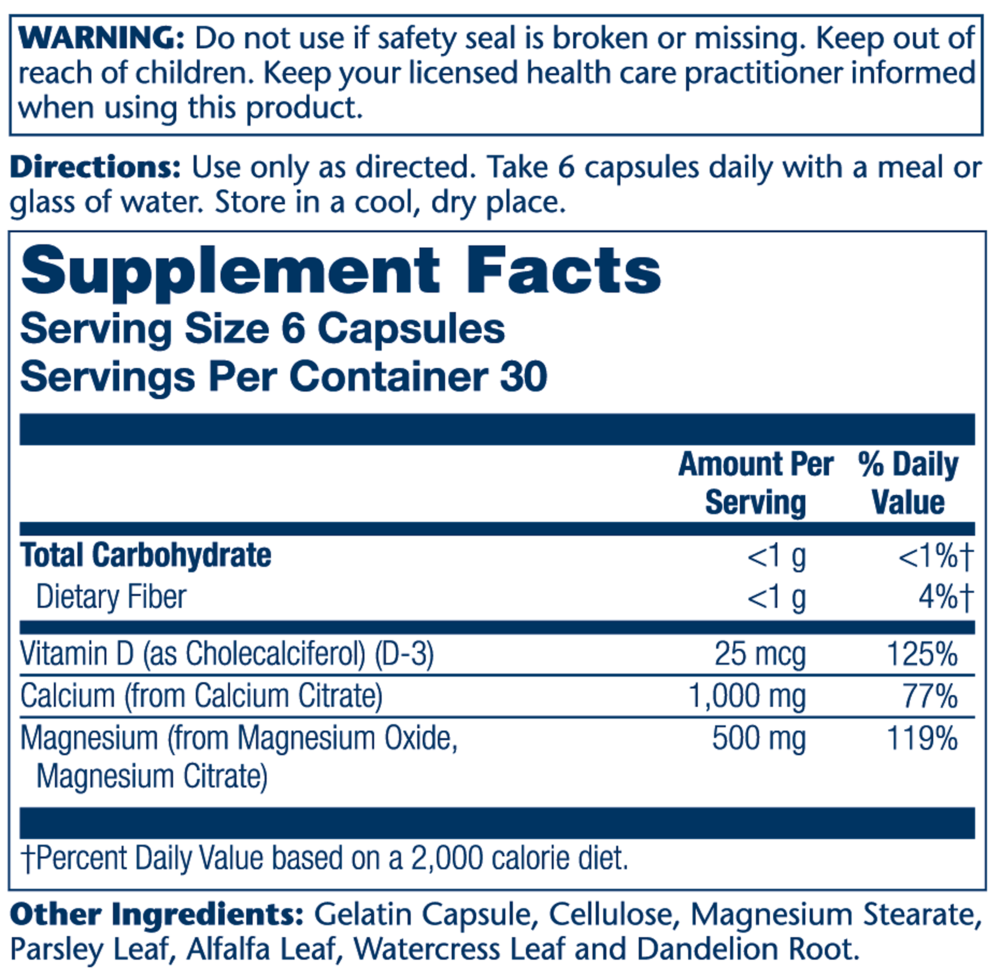 Product image for Cal Mag D-3 Citrate 2:1.