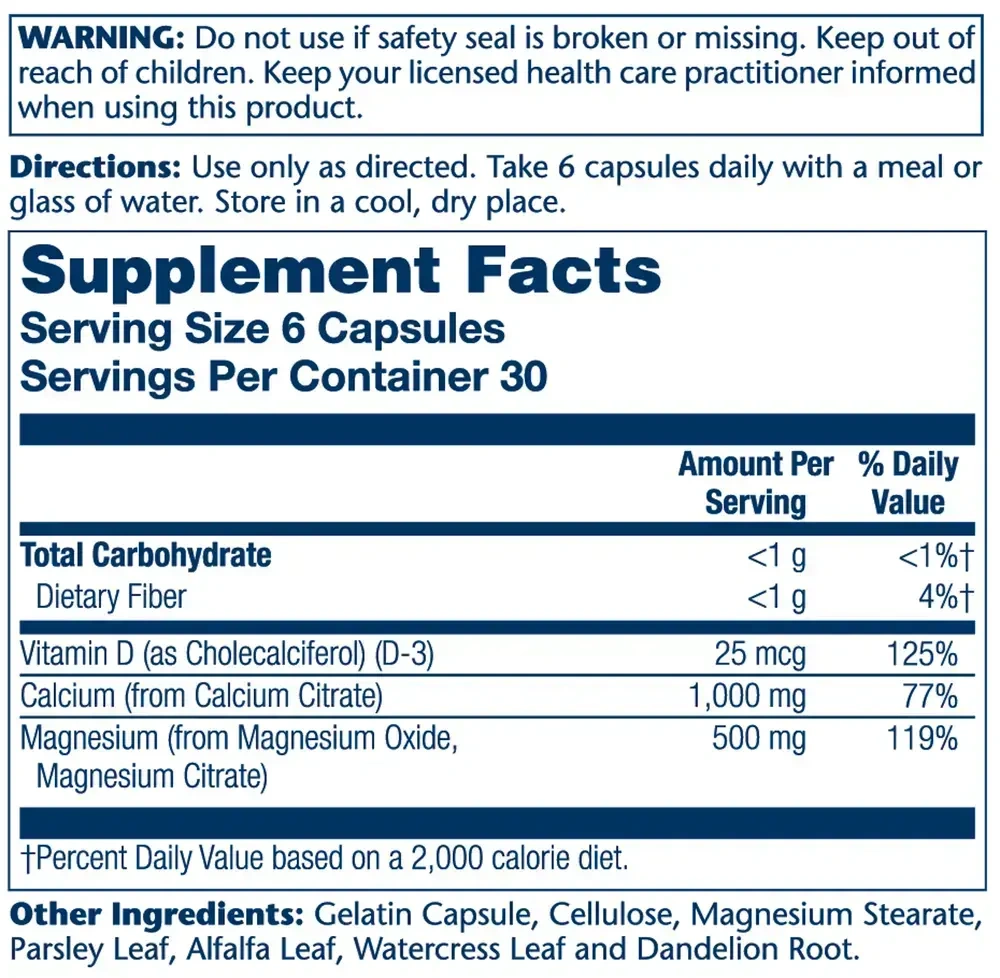 Product image for Cal Mag D-3 Citrate 2:1.