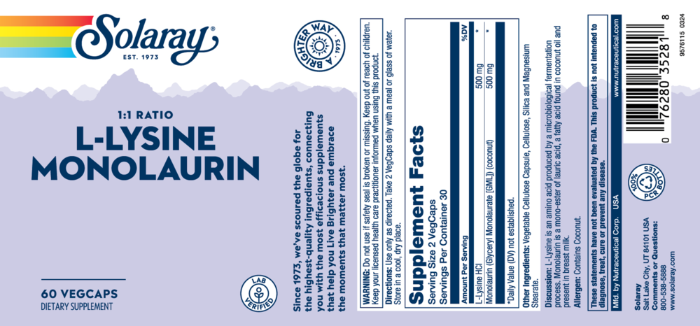 Product image for L-Lysine Monolaurin 1:1.