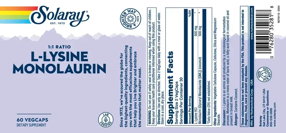 Product image for L-Lysine Monolaurin 1:1.