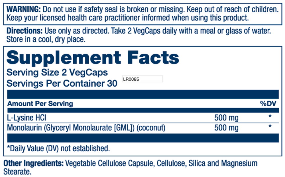 Product image for L-Lysine Monolaurin 1:1.