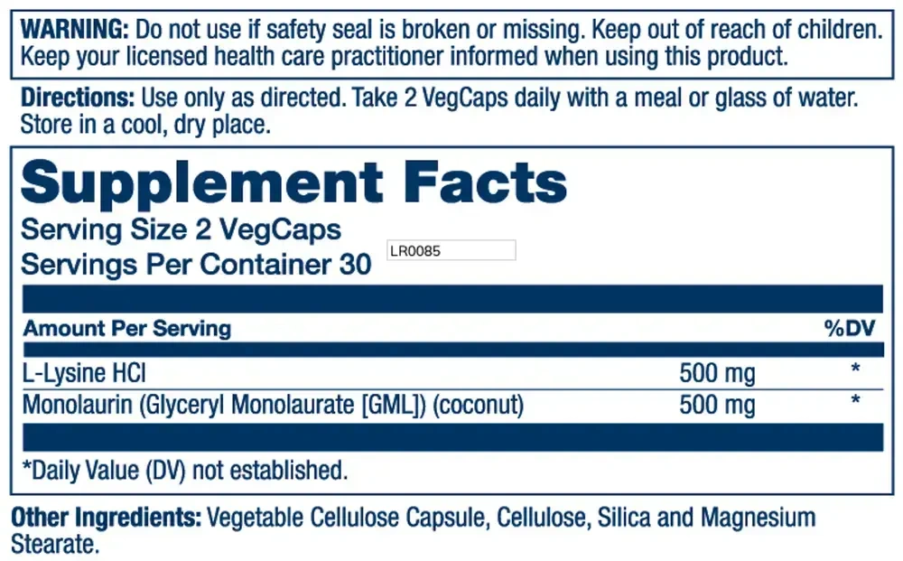 Product image for L-Lysine Monolaurin 1:1.