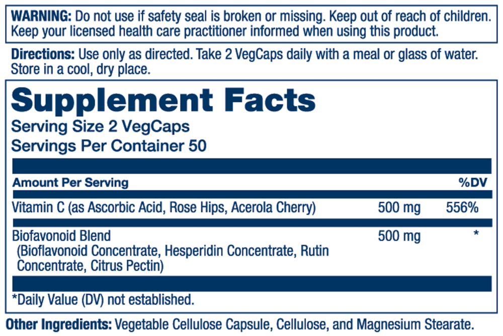 Product image for Vitamin C Bioflavonoids 1:1.