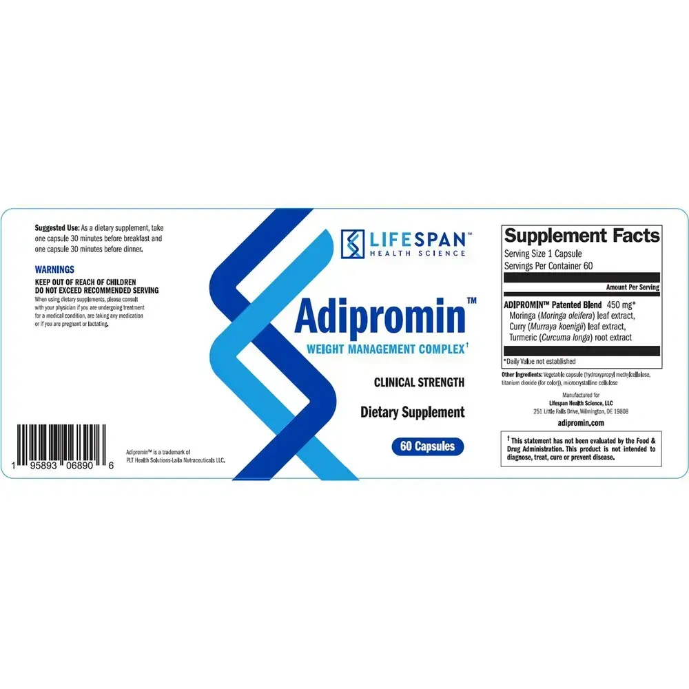 Product image for Adipromin Weight Management Complex.