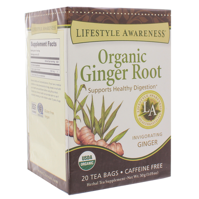 Organic Ginger Root 20 Tea Bags