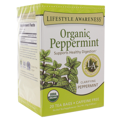 Product image for Organic Peppermint (20 Tea Bags). Discontinued.
