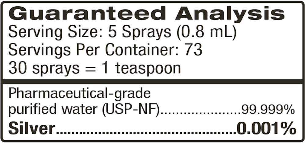 Product image for Bio-Active Silver Hydrosol Immune Pets Fine Mist Spray.