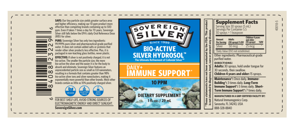 Product image for Bio-Active Silver Hydrosol Immune Fine Mist Spray.