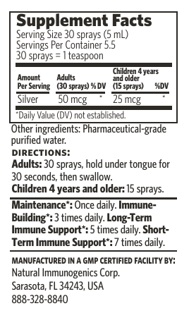 Product image for Bio-Active Silver Hydrosol Immune Fine Mist Spray.