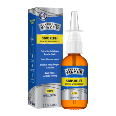 Bio-Active Silver Hydrosol Sinus Relief 59 Milliliters