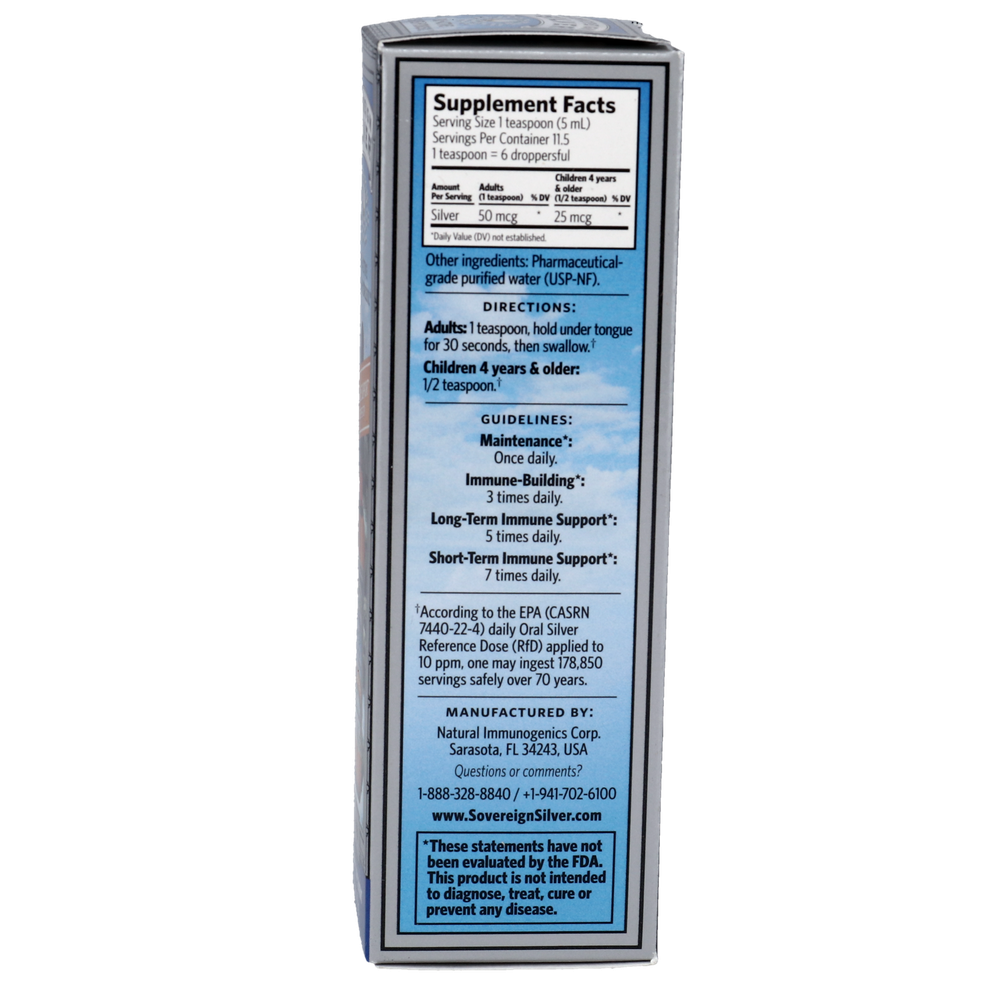 Product image for Bio-Active Silver Hydrosol Immune Dropper.