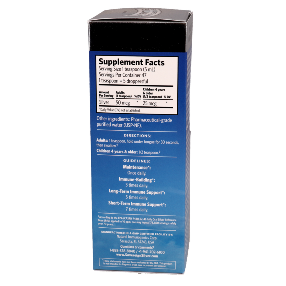 Product image for Bio-Active Silver Hydrosol Immune Dropper.