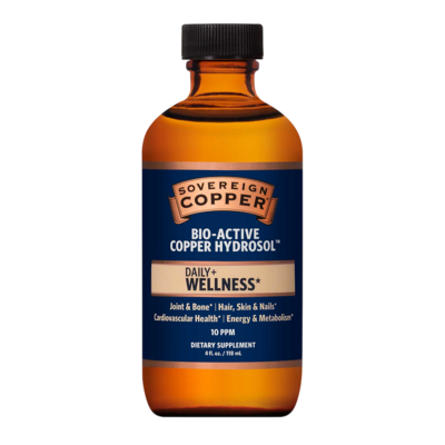 Sovereign Copper Bio-Active Copper Hydrosol Twist Top 118 Milliliters