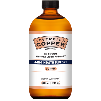 Sovereign Copper Pro-Strength Bio-Active Copper Hydrosol 236 Milliliters