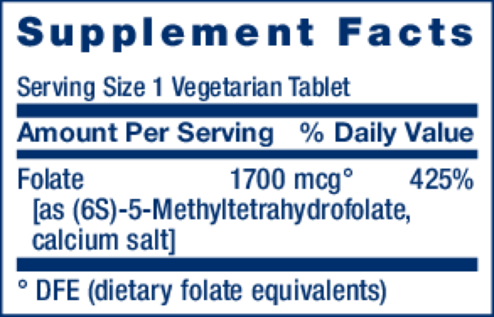 Product image for Optimized Folate (L-Methylfolate).