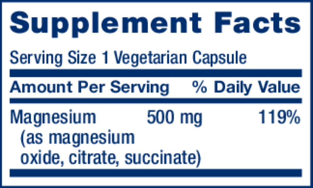 Product image for Magnesium Caps.