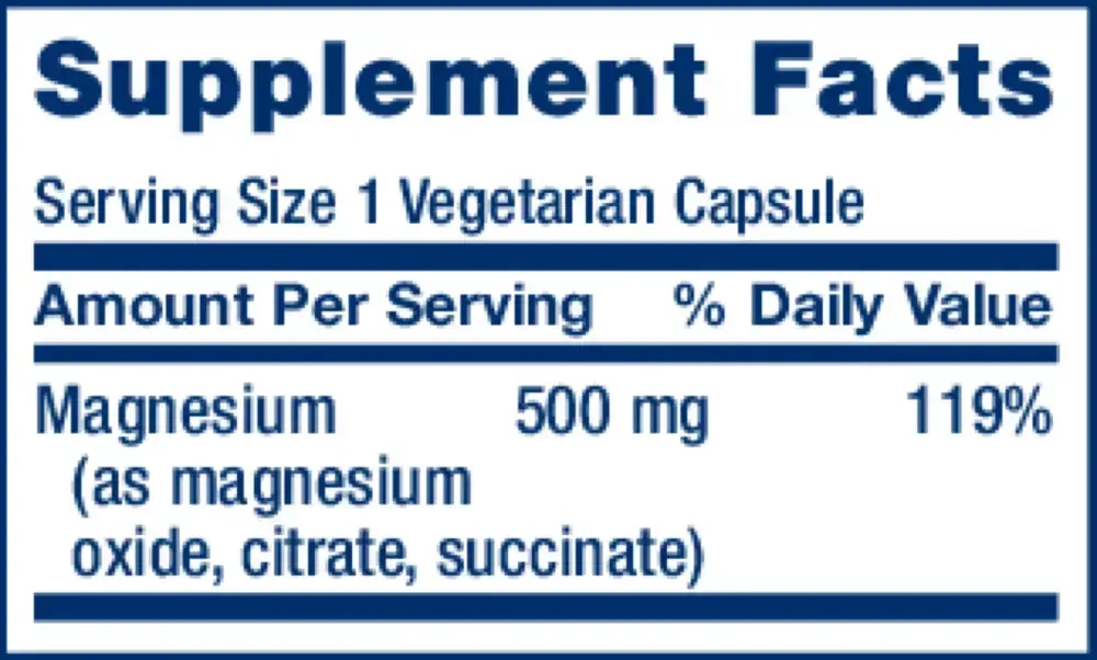 Product image for Magnesium Caps.