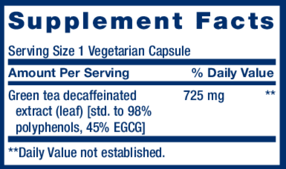 Product image for Decaffeinated Mega Green Tea Extract.