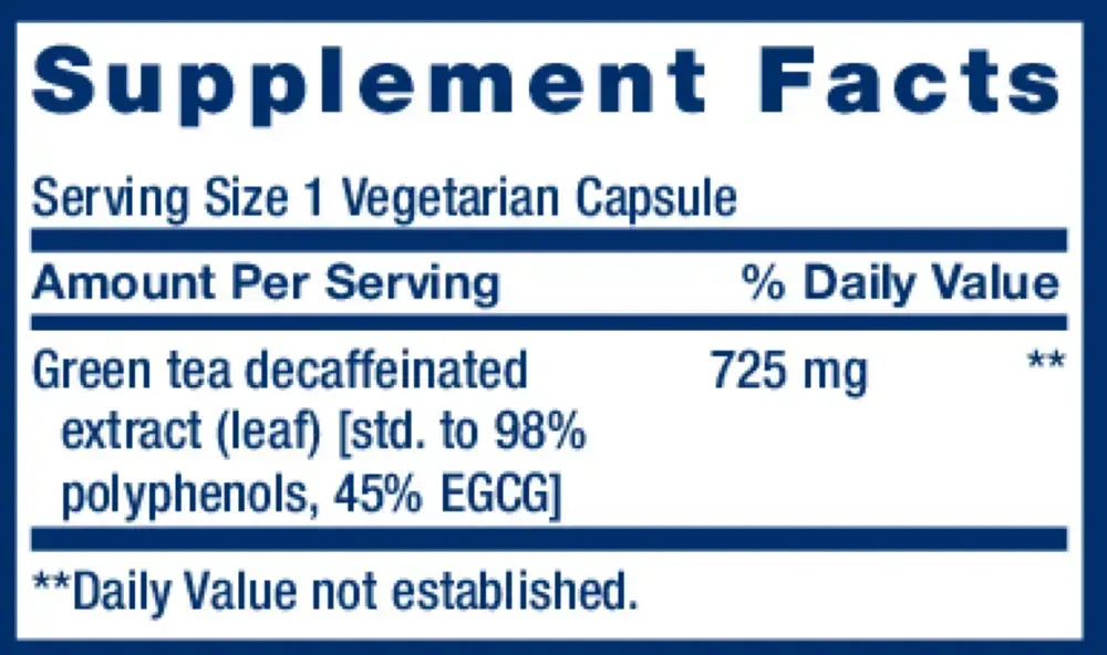 Product image for Decaffeinated Mega Green Tea Extract.