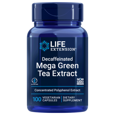 Decaffeinated Mega Green Tea Extract 100 capsules