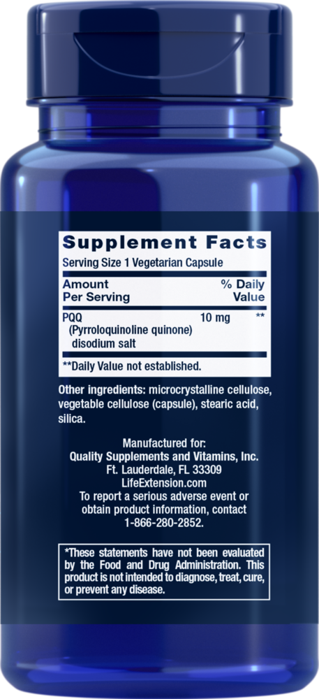 Product image for PQQ 10mg Caps.