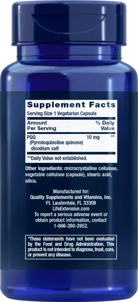 Product image for PQQ 10mg Caps.