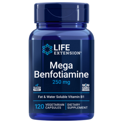 Mega Benfotiamine 250mg 120 capsules