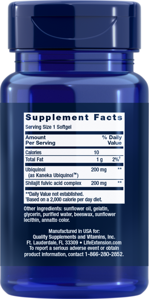 Product image for Super Ubiquinol CoQ10 w&#x2F;Enhanced Mito Support 200mg.