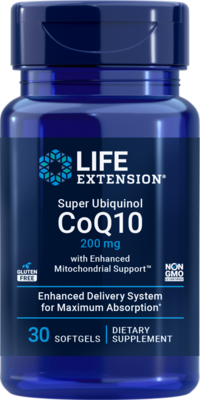 Super Ubiquinol CoQ10 w/Enhanced Mito Support 200mg 30 Softgels