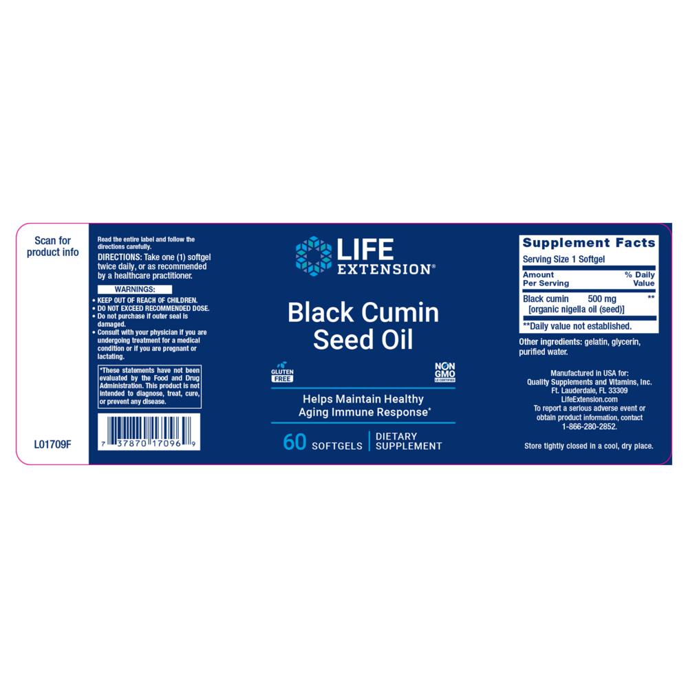 Product image for Black Cumin Seed Oil.