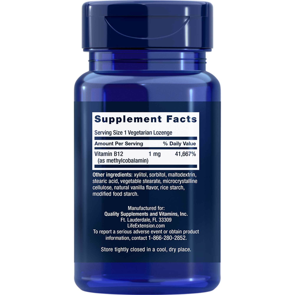 Product image for Methylcobalamin 1mg Lozenges.