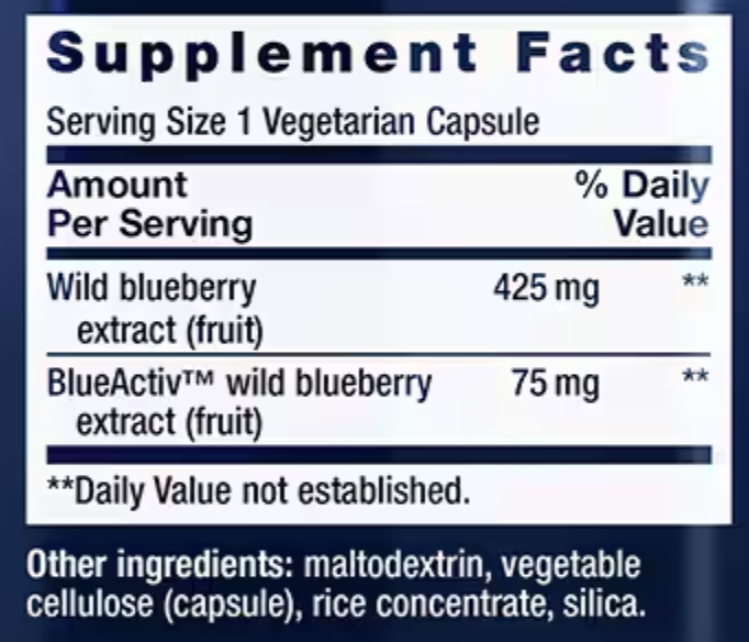 Product image for Blueberry Extract.