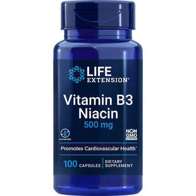 Vitamin B3 Niacin 500mg 100 capsules