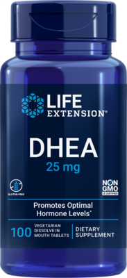 DHEA (dehydroepiandrosterone) 25mg 100 capsules