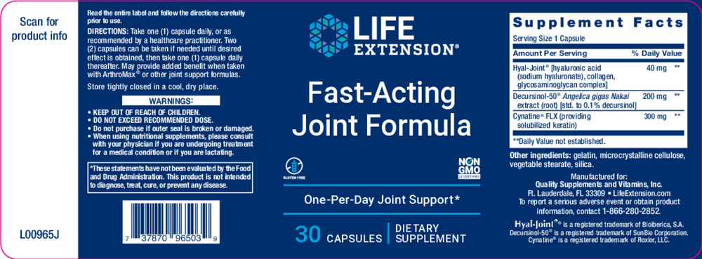 Product image for Fast-Acting Joint Formula.