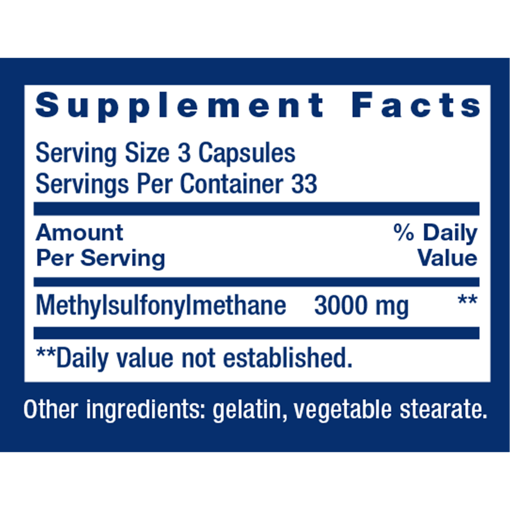 Product image for MSM 1000mg.