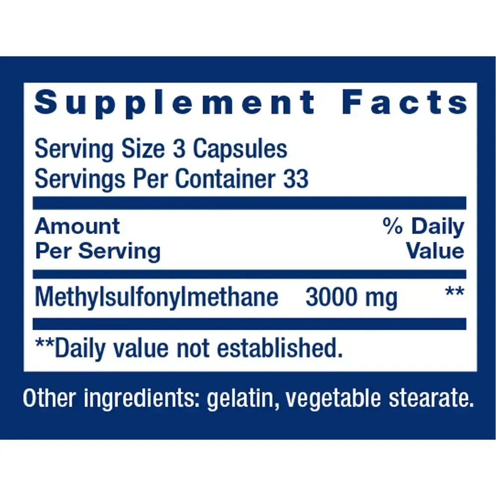 Product image for MSM 1000mg.