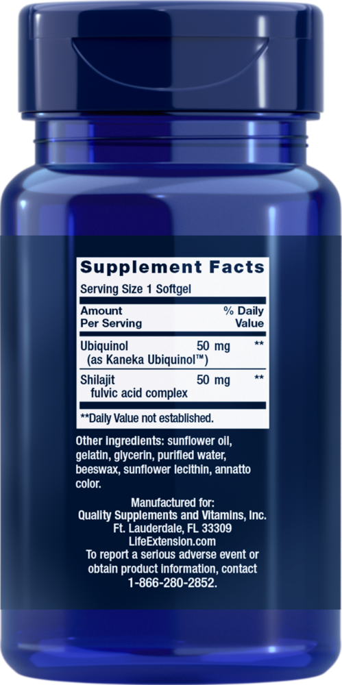 Product image for Super Ubiquinol CoQ10 w/Enhanced Mitochondrial 50mg.