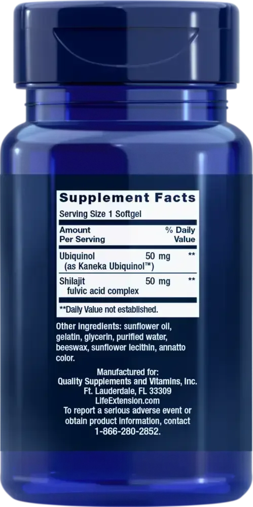 Product image for Super Ubiquinol CoQ10 w/Enhanced Mitochondrial 50mg.