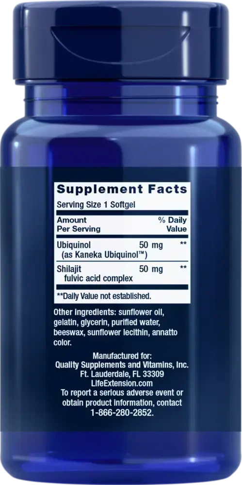Product image for Super Ubiquinol CoQ10 w/Enhanced Mitochondrial 50mg.