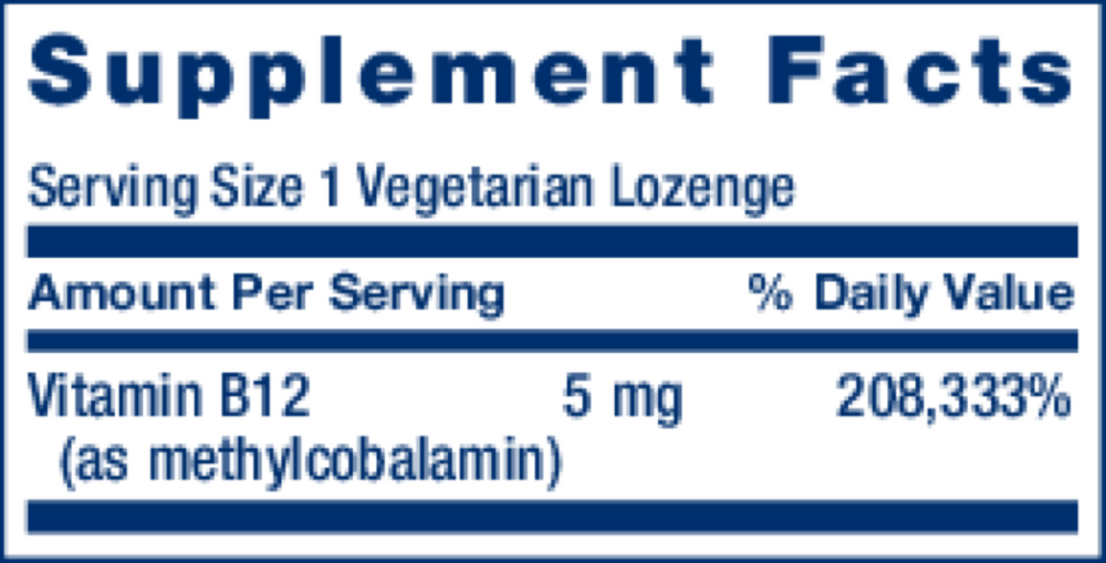 Product image for Methylcobalamin 5mg.