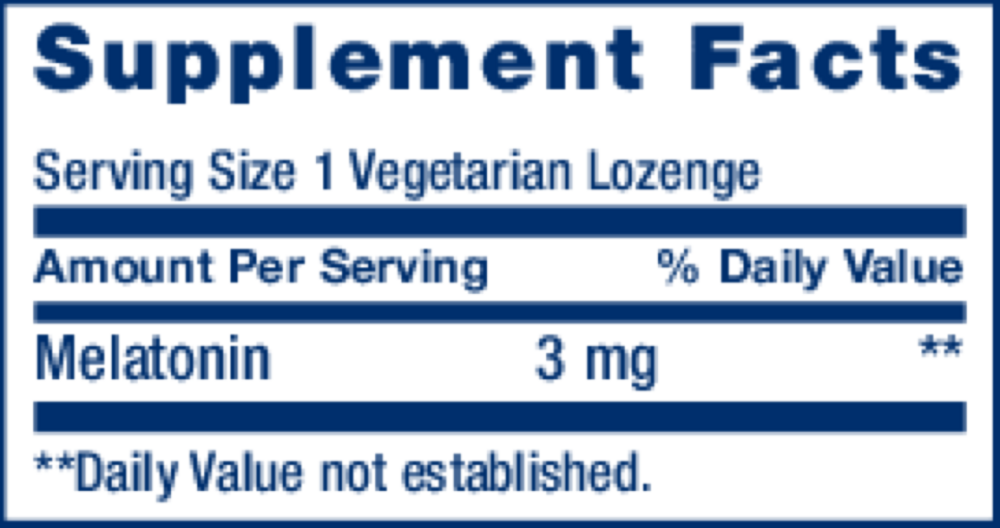 Product image for Melatonin 3mg.