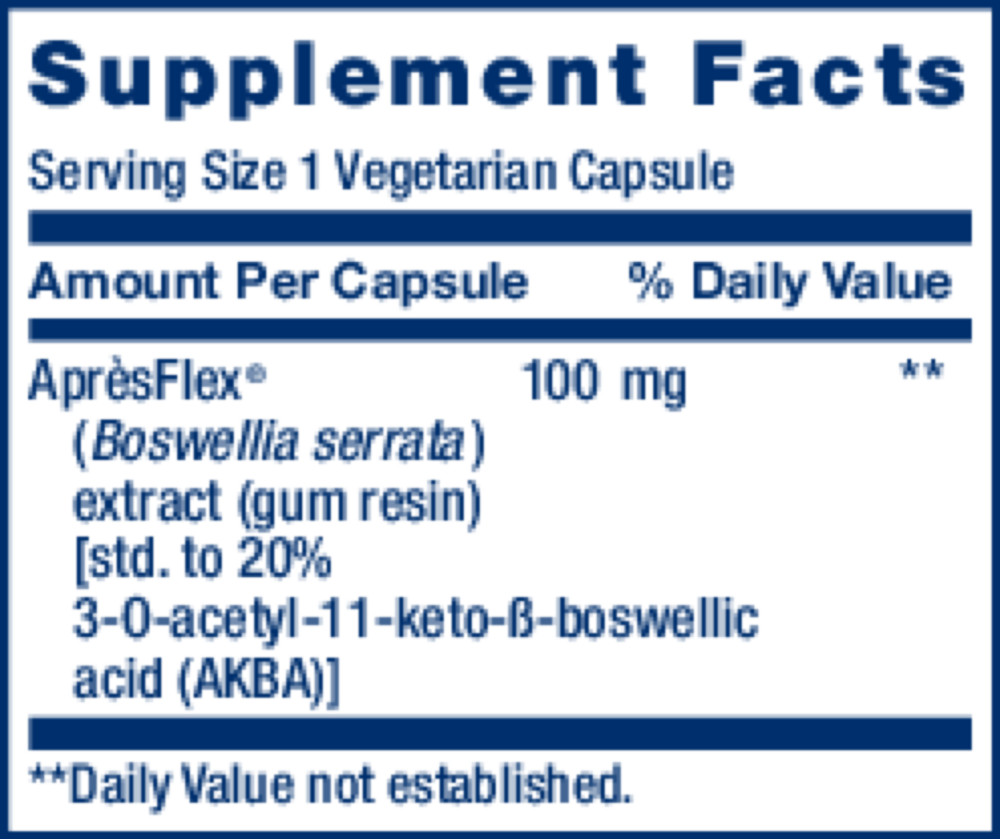 Product image for 5-LOX Inhibitor with ApresFlex 100mg.