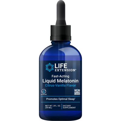 Fast-Acting Liquid Melatonin Citrus-Vanilla Flavor 59 Milliliters