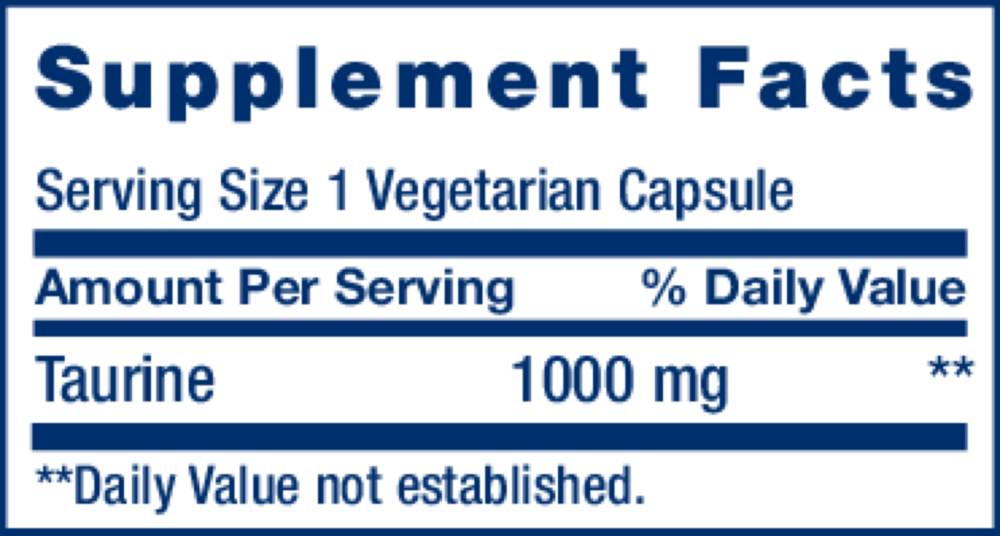 Product image for Taurine 1000mg.