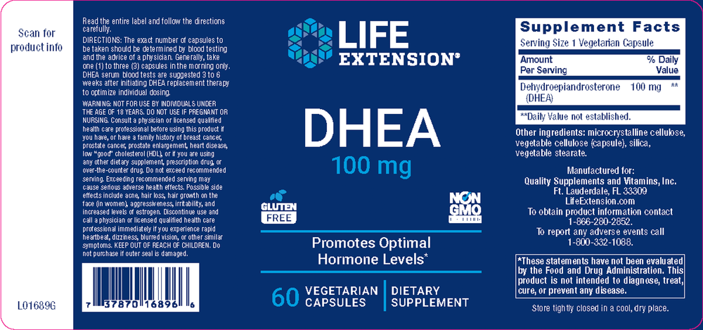 Product image for DHEA 100mg.