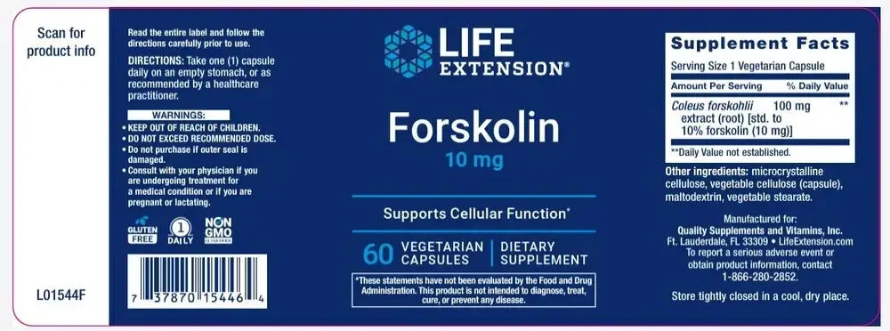 Product image for Forskolin 10mg.