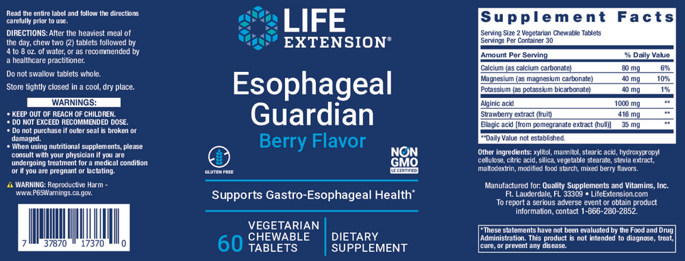 Product image for Esophageal Guardian Chewables.
